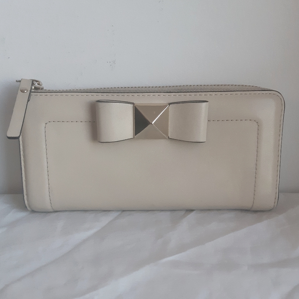 Kate Spade Nisha Terrace Bow Wallet - Cream